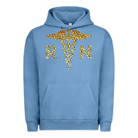 Pigment Pebble Blue rn registered nurse leopard lovely nursing student t shirt Urban Hoodie - linhVisuals