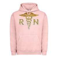 Pigment Salmon rn registered nurse leopard lovely nursing student t shirt Urban Hoodie - linhVisuals