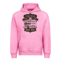 Fuchsia Pink labyrinth words Urban Hoodie - linhVisuals
