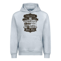 Heather Grey labyrinth words Urban Hoodie - linhVisuals