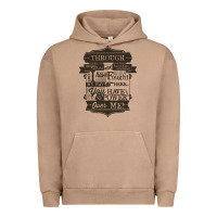 Pigment Burro labyrinth words Urban Hoodie - linhVisuals