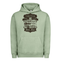 Pigment Oil Green labyrinth words Urban Hoodie - linhVisuals