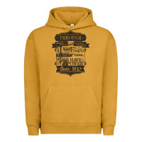 Pigment Peanut Butter labyrinth words Urban Hoodie - linhVisuals