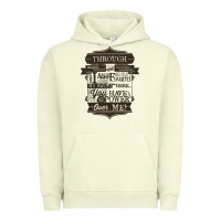 Pigment Pistachio labyrinth words Urban Hoodie - linhVisuals