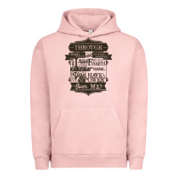 Pigment Salmon labyrinth words Urban Hoodie - linhVisuals
