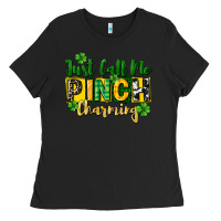 Black Just call me pinch charming Ladies Tee - CowGirlArtShop