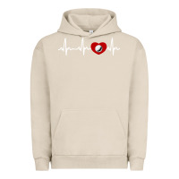 Pigment French Oak my heart beats for golf Urban Hoodie - linhVisuals