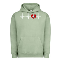 Pigment Oil Green my heart beats for golf Urban Hoodie - linhVisuals