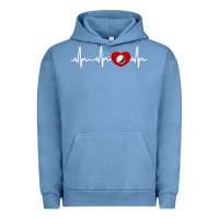 Pigment Pebble Blue my heart beats for golf Urban Hoodie - linhVisuals