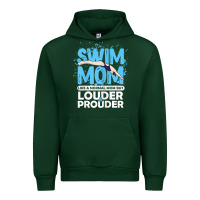 Forest Green womens swimmer swim mom louder prouder sports mother t shirt t shirt Urban Hoodie - linhVisuals