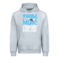 Heather Grey womens swimmer swim mom louder prouder sports mother t shirt t shirt Urban Hoodie - linhVisuals