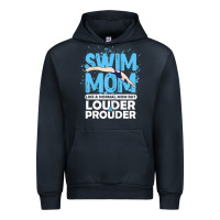 Navy womens swimmer swim mom louder prouder sports mother t shirt t shirt Urban Hoodie - linhVisuals