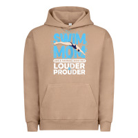 Pigment Burro womens swimmer swim mom louder prouder sports mother t shirt t shirt Urban Hoodie - linhVisuals