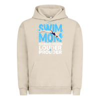 Pigment French Oak womens swimmer swim mom louder prouder sports mother t shirt t shirt Urban Hoodie - linhVisuals