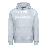 Heather Grey funcle Urban Hoodie - linhVisuals