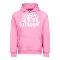 Fuchsia Pink gangsta wrapper Urban Hoodie - linhVisuals