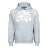 Heather Grey gangsta wrapper Urban Hoodie - linhVisuals