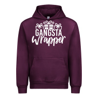 Mauve Wine gangsta wrapper Urban Hoodie - linhVisuals