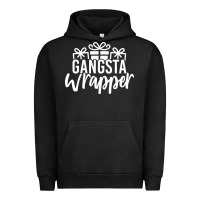 Pigment Black gangsta wrapper Urban Hoodie - linhVisuals