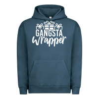 Pigment Midnight Navy gangsta wrapper Urban Hoodie - linhVisuals