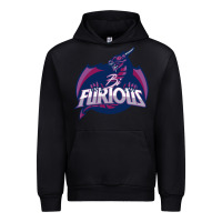 Black bi furious   bisexual Urban Hoodie - linhVisuals