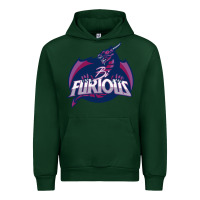 Forest Green bi furious   bisexual Urban Hoodie - linhVisuals