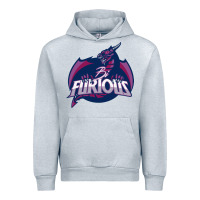 Heather Grey bi furious   bisexual Urban Hoodie - linhVisuals