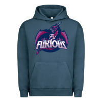 Pigment Midnight Navy bi furious   bisexual Urban Hoodie - linhVisuals