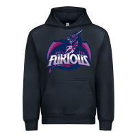Navy bi furious   bisexual Urban Hoodie - linhVisuals
