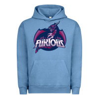 Pigment Pebble Blue bi furious   bisexual Urban Hoodie - linhVisuals