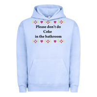 Pigment Grape Ice please don't do coke in the bathroom Urban Hoodie - linhVisuals