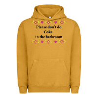Pigment Peanut Butter please don't do coke in the bathroom Urban Hoodie - linhVisuals