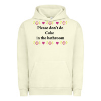 Pigment Pistachio please don't do coke in the bathroom Urban Hoodie - linhVisuals