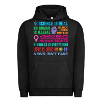 Pigment Black science is real , black lives matter , love is love , equality , kindn Urban Hoodie - linhVisuals