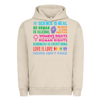Pigment French Oak science is real , black lives matter , love is love , equality , kindn Urban Hoodie - linhVisuals
