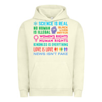 Pigment Pistachio science is real , black lives matter , love is love , equality , kindn Urban Hoodie - linhVisuals