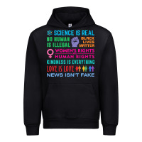 Black science is real , black lives matter , love is love , equality , kindn Urban Hoodie - linhVisuals
