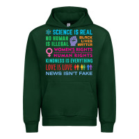 Forest Green science is real , black lives matter , love is love , equality , kindn Urban Hoodie - linhVisuals