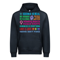 Navy science is real , black lives matter , love is love , equality , kindn Urban Hoodie - linhVisuals