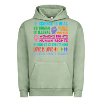 Pigment Oil Green science is real , black lives matter , love is love , equality , kindn Urban Hoodie - linhVisuals