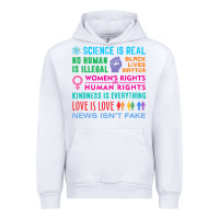 White science is real , black lives matter , love is love , equality , kindn Urban Hoodie - linhVisuals