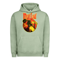 Pigment Oil Green vintage meatloaf bat out of hell Urban Hoodie - linhVisuals