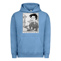 Pigment Pebble Blue i've lost control of my life   rugrats Urban Hoodie - linhVisuals