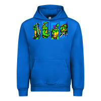 Cobalt arcade turtles Urban Hoodie - linhVisuals