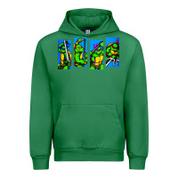 Emerald arcade turtles Urban Hoodie - linhVisuals