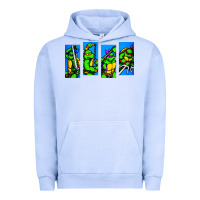 Pigment Grape Ice arcade turtles Urban Hoodie - linhVisuals