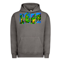 Pigment Tornado arcade turtles Urban Hoodie - linhVisuals