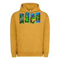 Pigment Peanut Butter arcade turtles Urban Hoodie - linhVisuals
