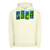 Pigment Pistachio arcade turtles Urban Hoodie - linhVisuals