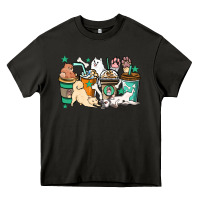 Asphalt Dog coffee cups Heavy Core Tee - HowdyJamesFarm